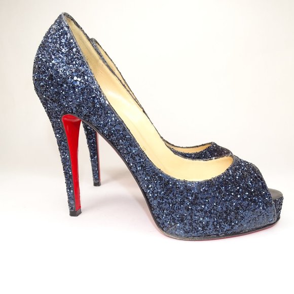 Christian Louboutin Very Prive 120 Glitter Pumps - Picture 4 of 16